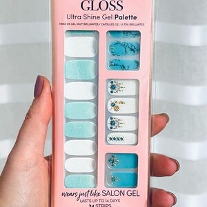 Dashing Diva Gloss Ultra Shine Gel Palette Press-On Nails | Pastel Floral | New